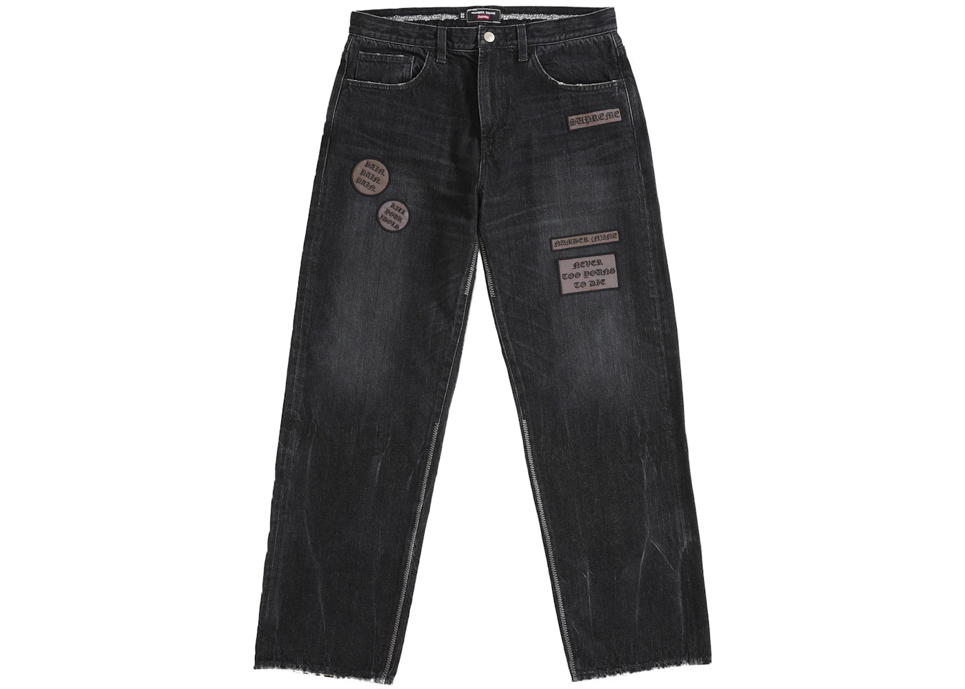 Supreme Number (N)ine Patches Loose Fit Jean Black