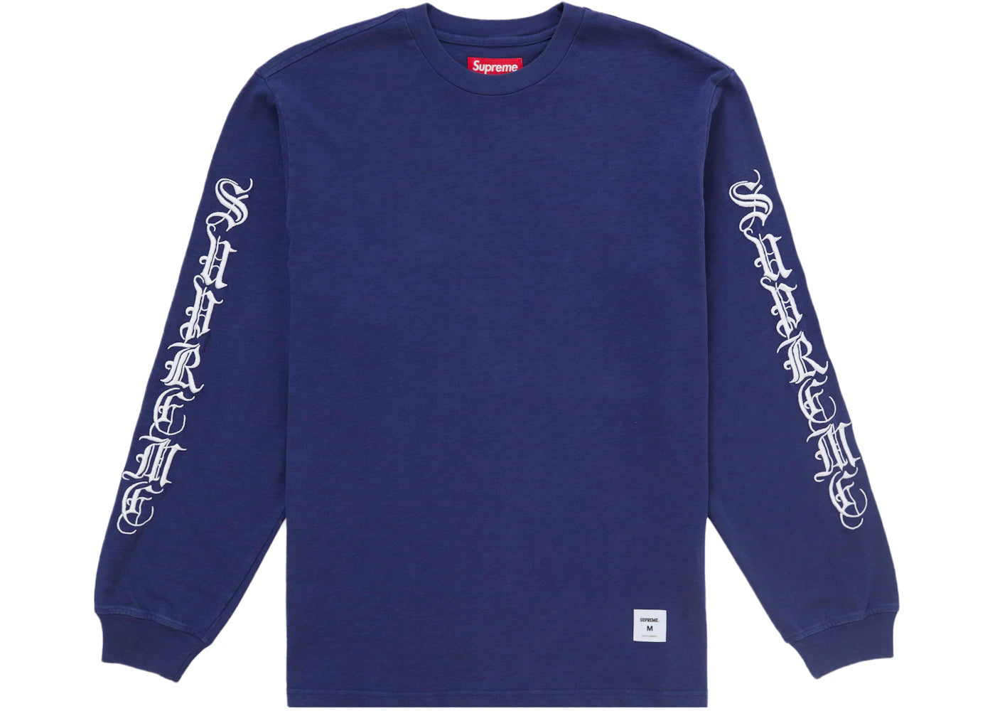 Supreme Old English L/S Top Navy