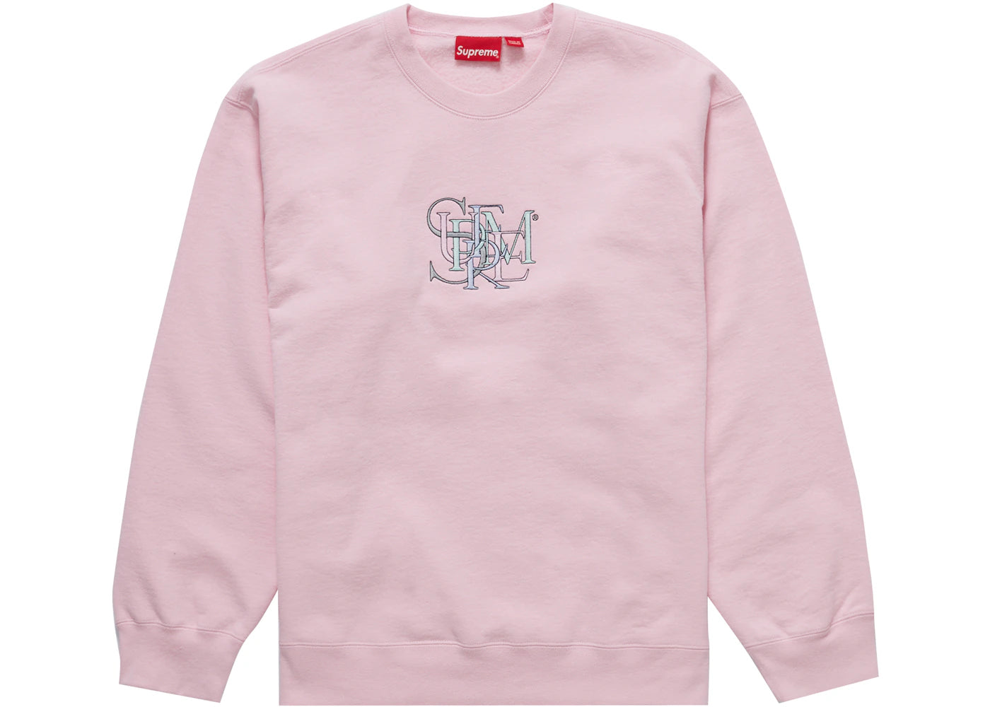 Supreme Overlap Crewneck Light Pink