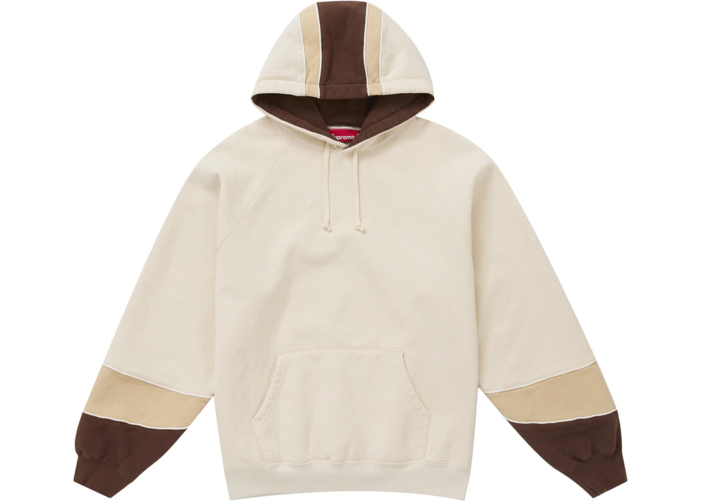 Supreme Paneled Hooded Sweatshirt (SS25) Natural