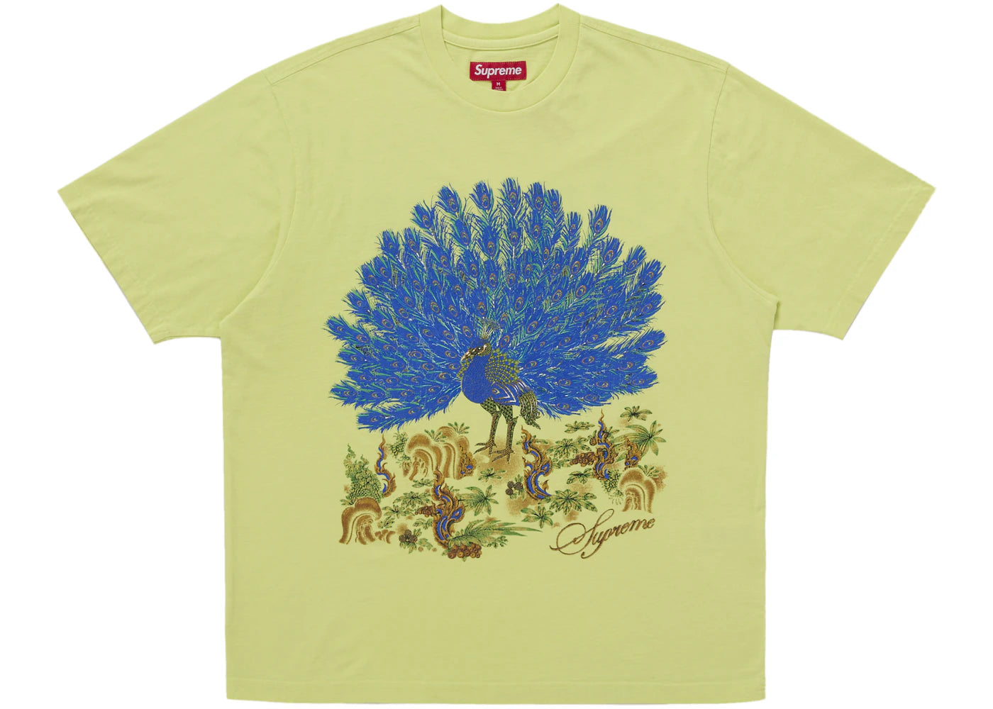 Supreme Peacock S/S Top Fluorescent Yellow