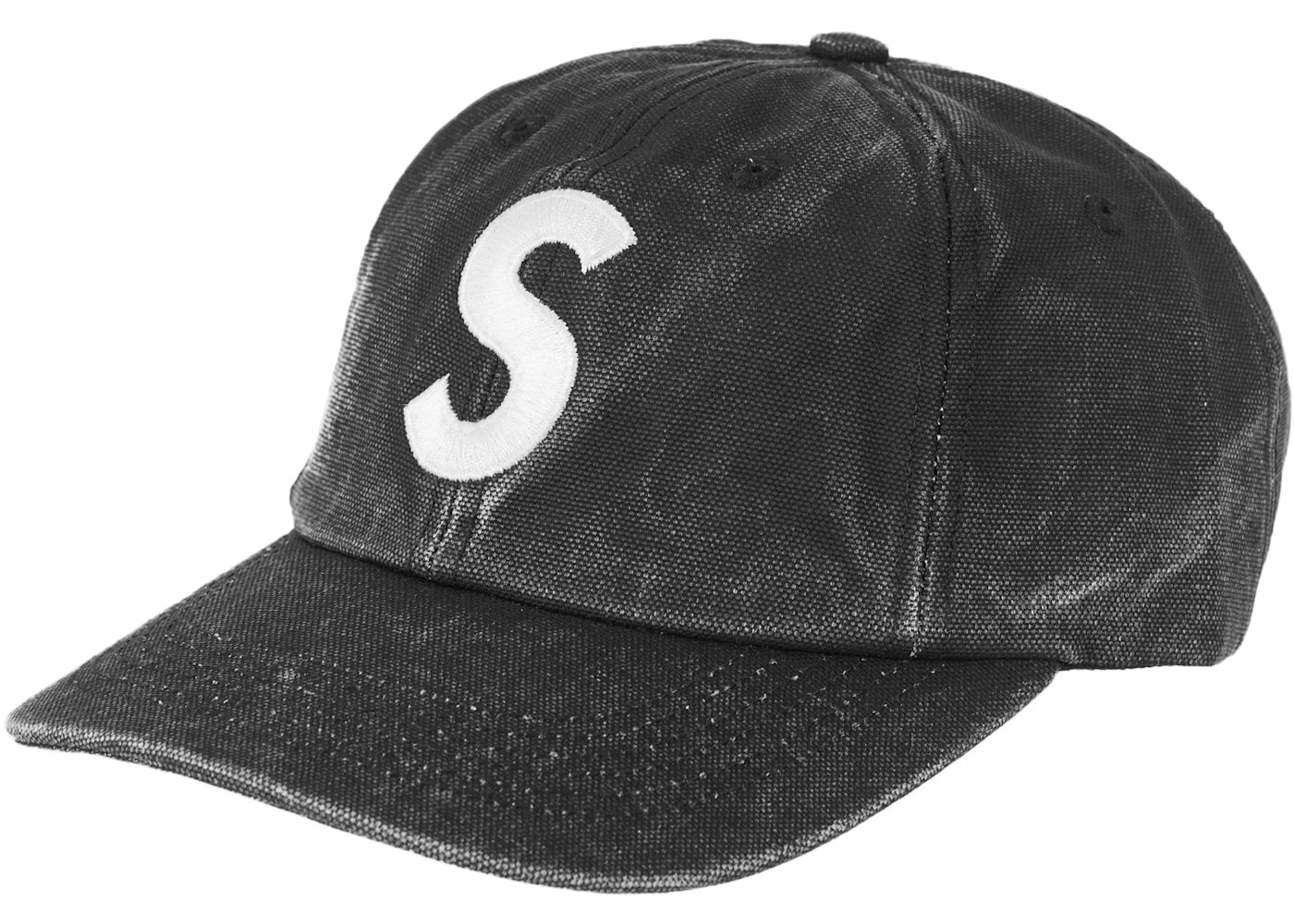 Supreme Pigment Canvas S Logo 6-Panel Black