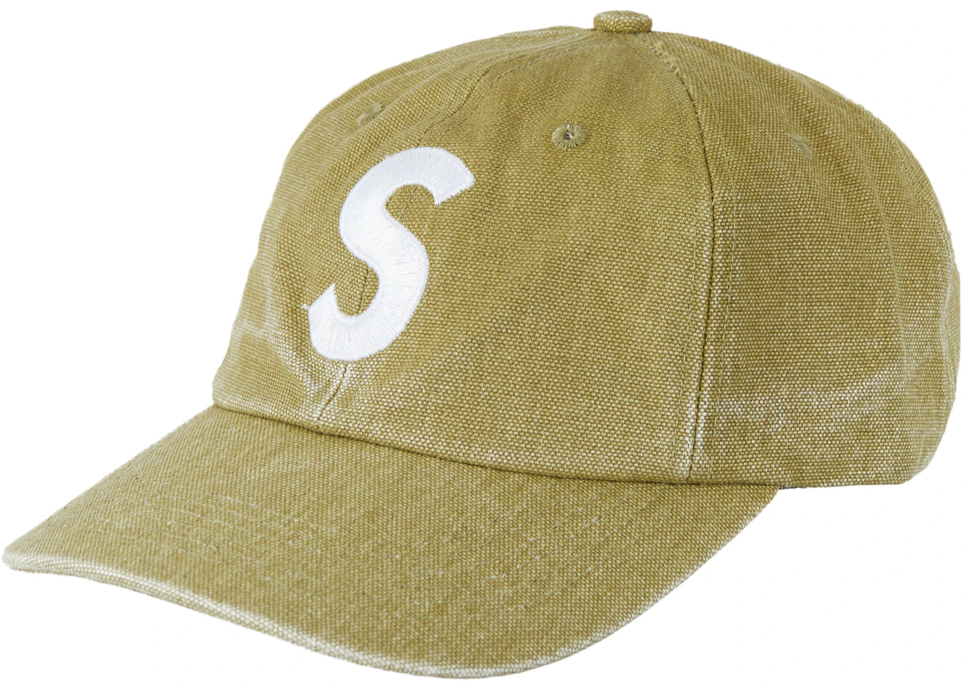 Supreme Pigment Canvas S Logo 6-Panel Olive