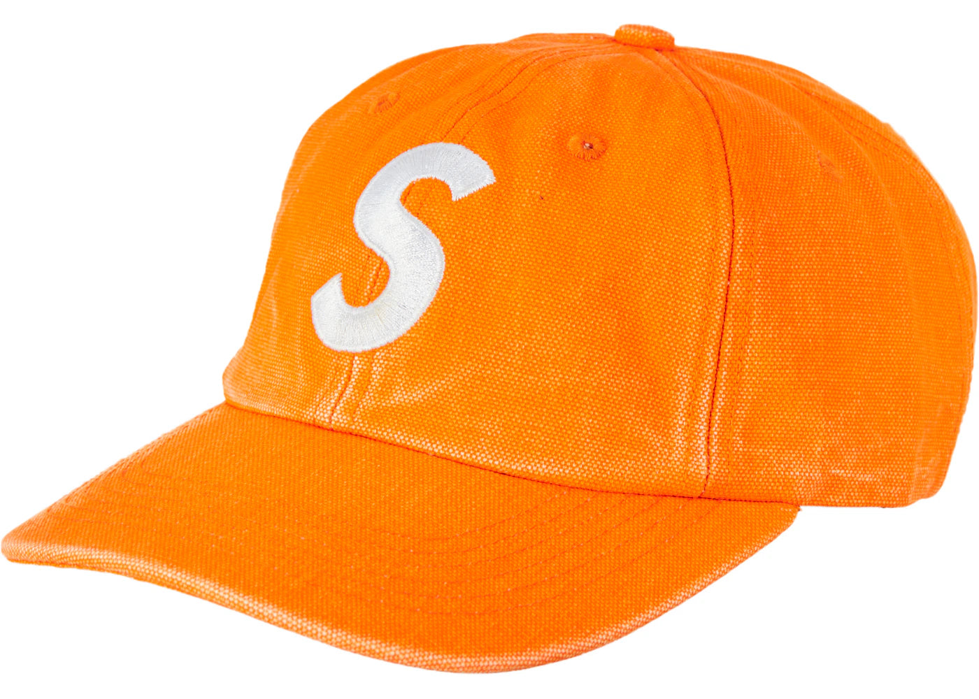 Supreme Pigment Canvas S Logo 6-Panel Orange
