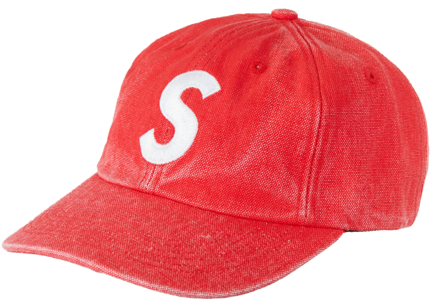 Supreme Pigment Canvas S Logo 6-Panel Red