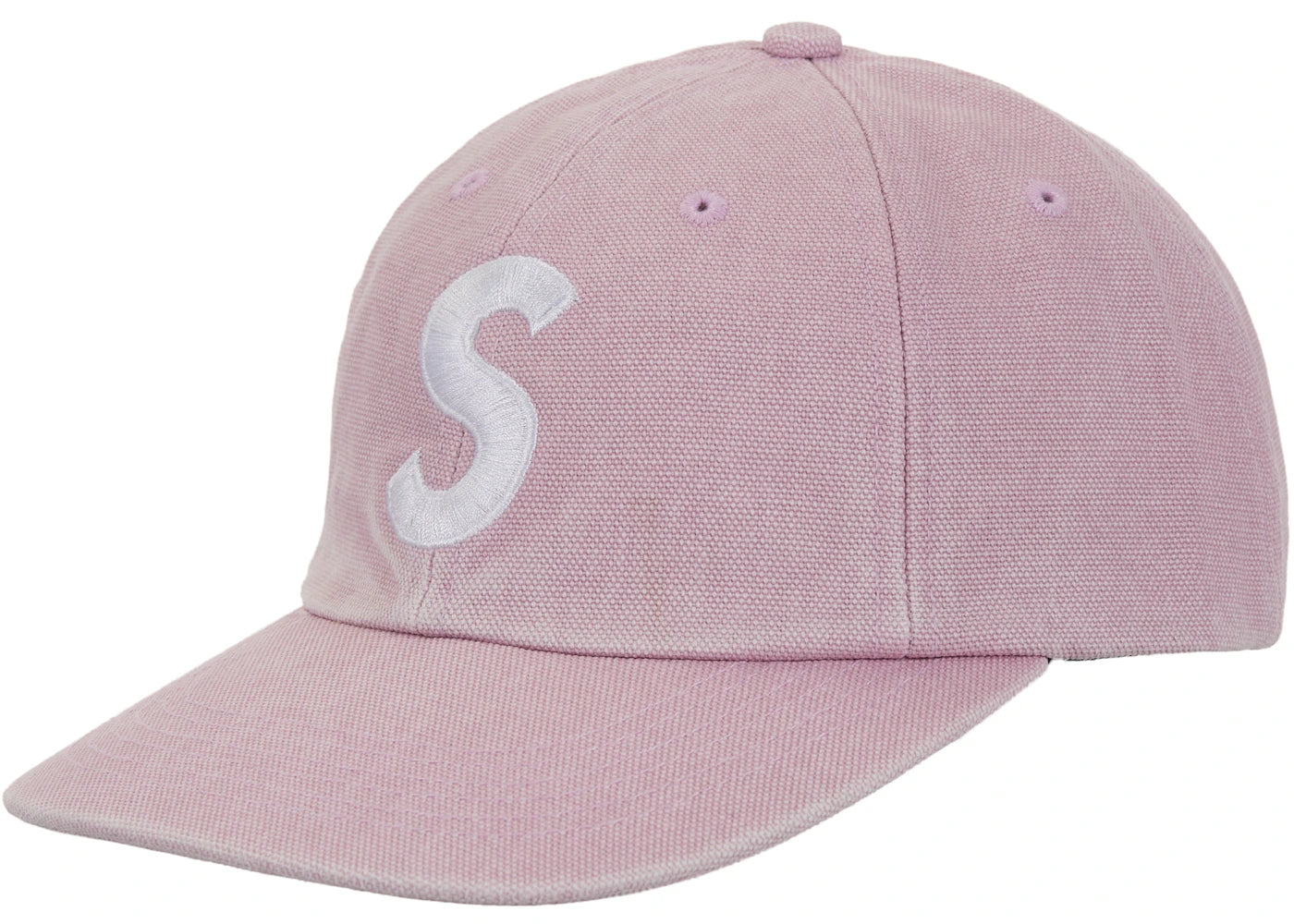 Supreme Pigment Coated Canvas S Logo 6-Panel Pink
