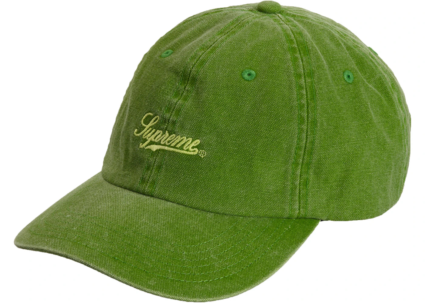 Supreme Pigment Print Script Logo 6-Panel Green
