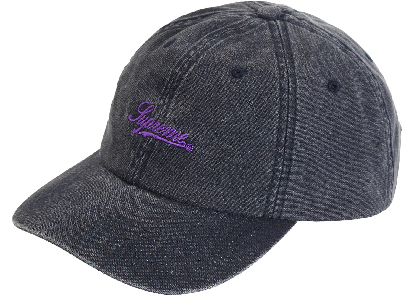 Supreme Pigment Print Script Logo 6-Panel Navy
