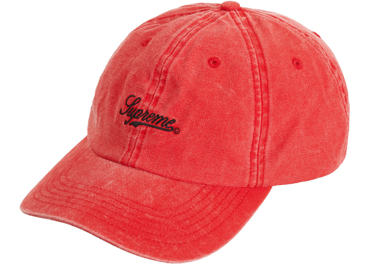 Supreme Pigment Print Script Logo 6-Panel Red