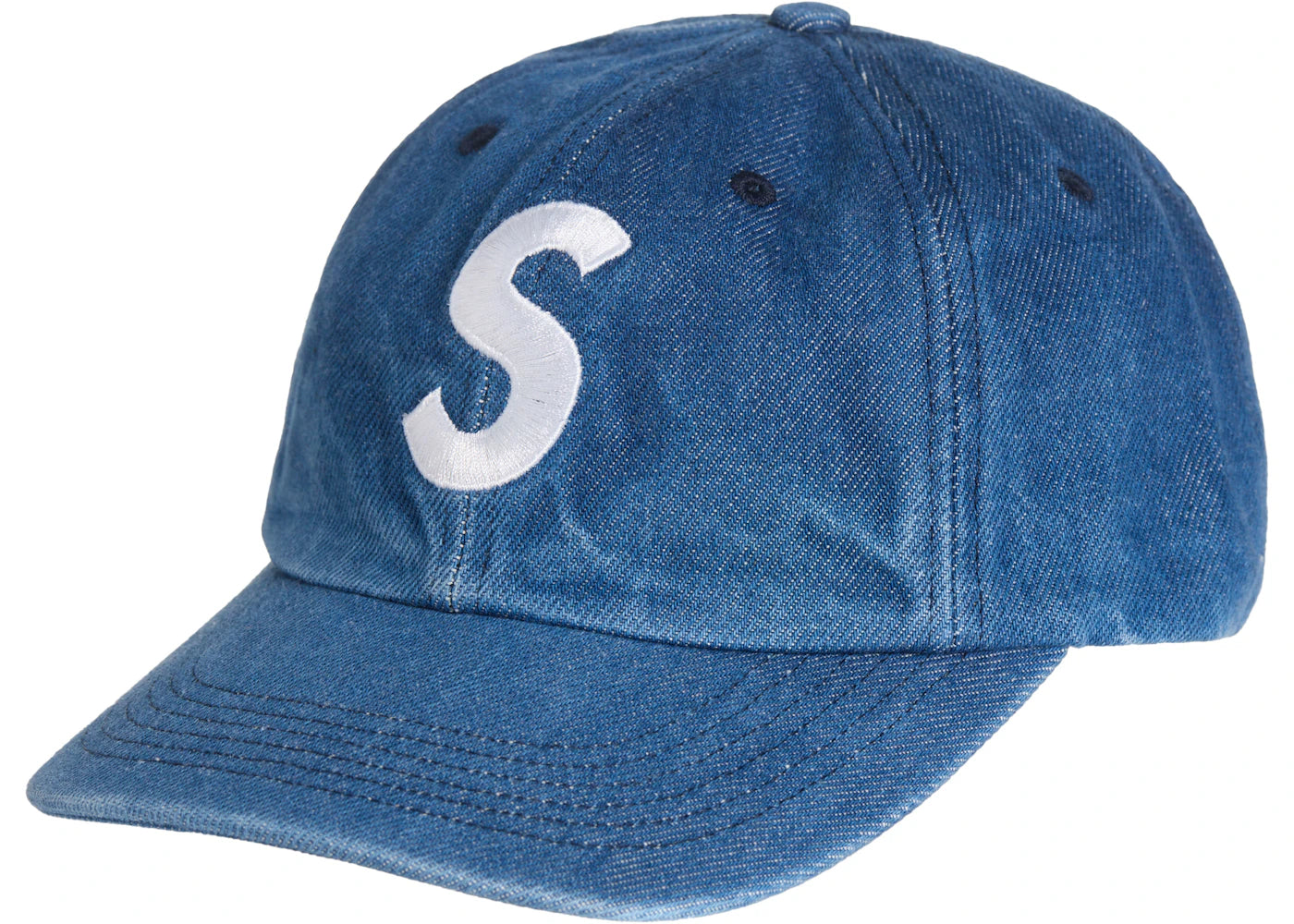 Supreme Pigment S Logo 6-Panel Denim