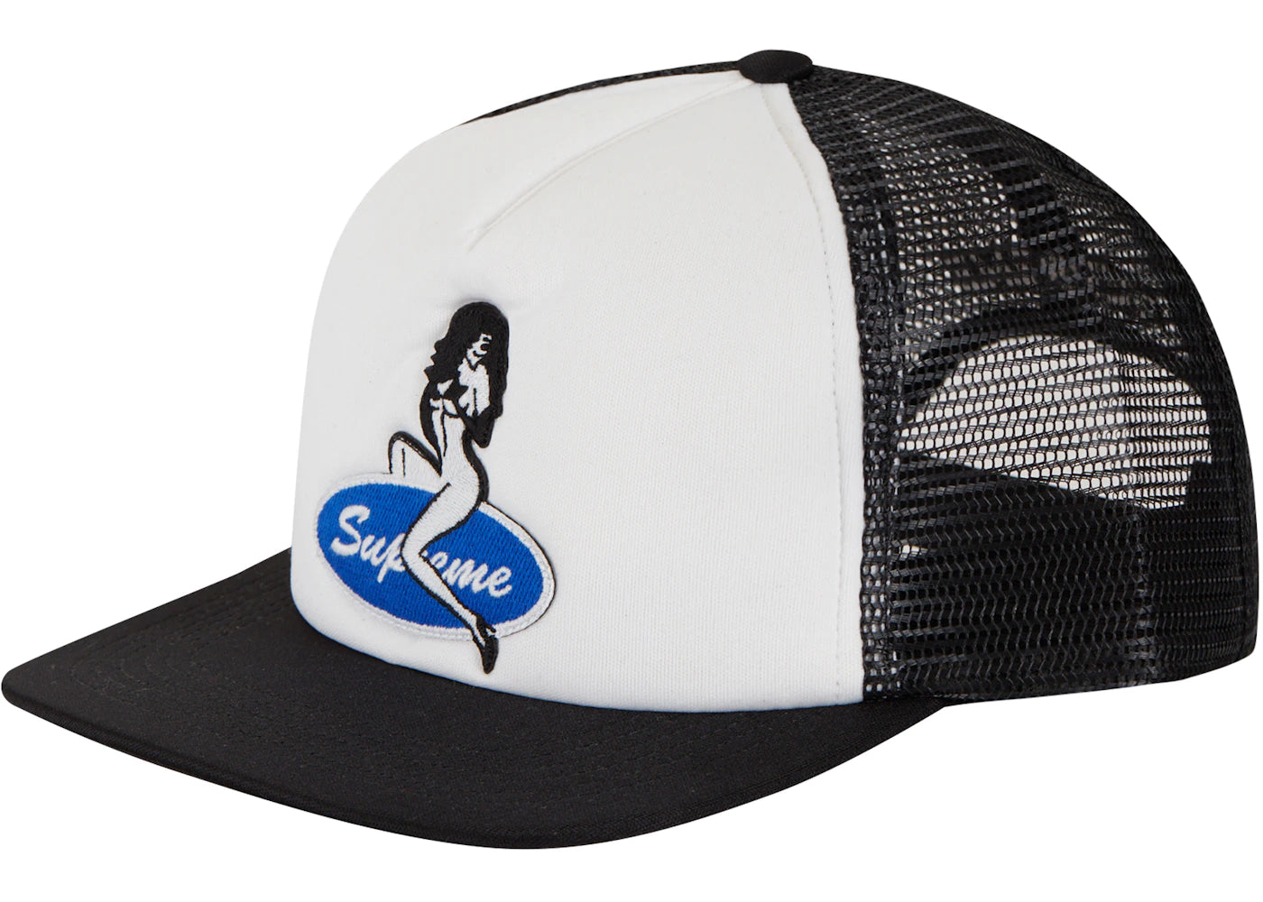 Supreme Pin Up Mesh Back 5-Panel Black