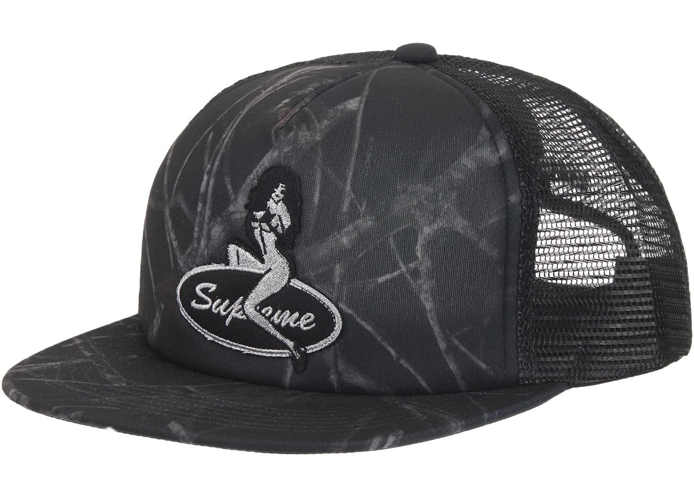 Supreme Pinup Mesh Back 5-Panel Black Camo