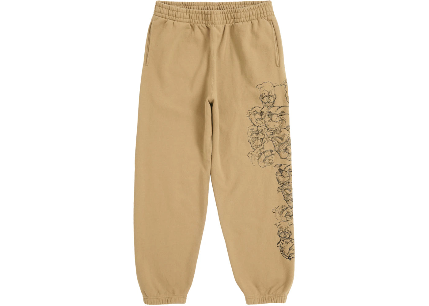 Supreme Pitbulls Embroidered Sweatpant Brown