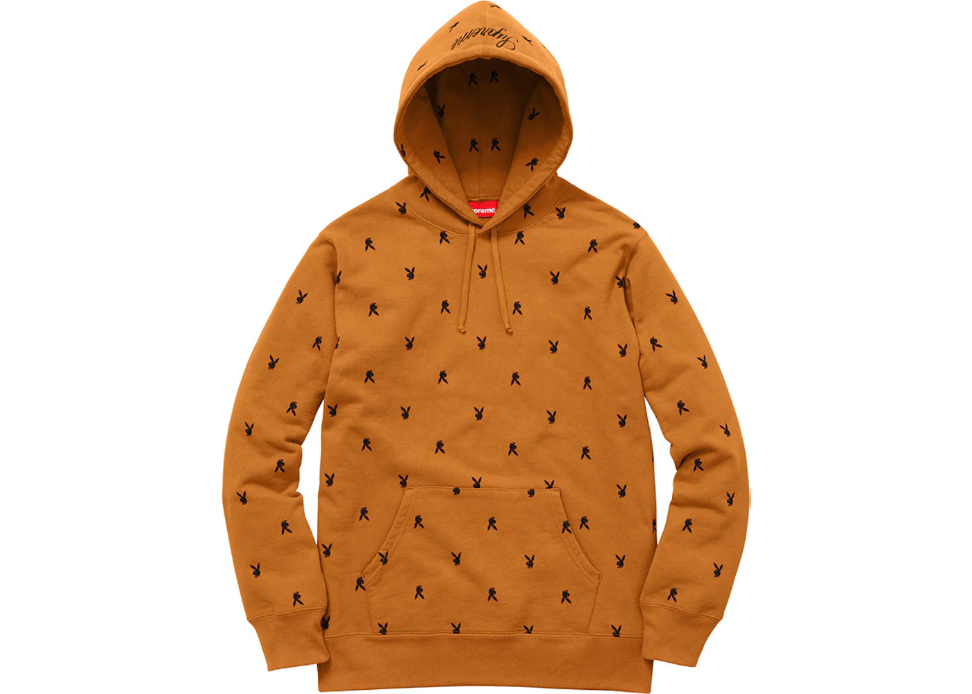 Supreme Playboy Hooded Sweatshirt Rust