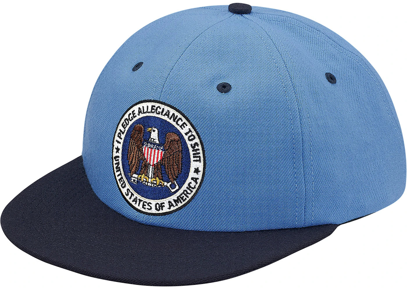 Supreme Pledge Allegiance 6-Panel Light Blue