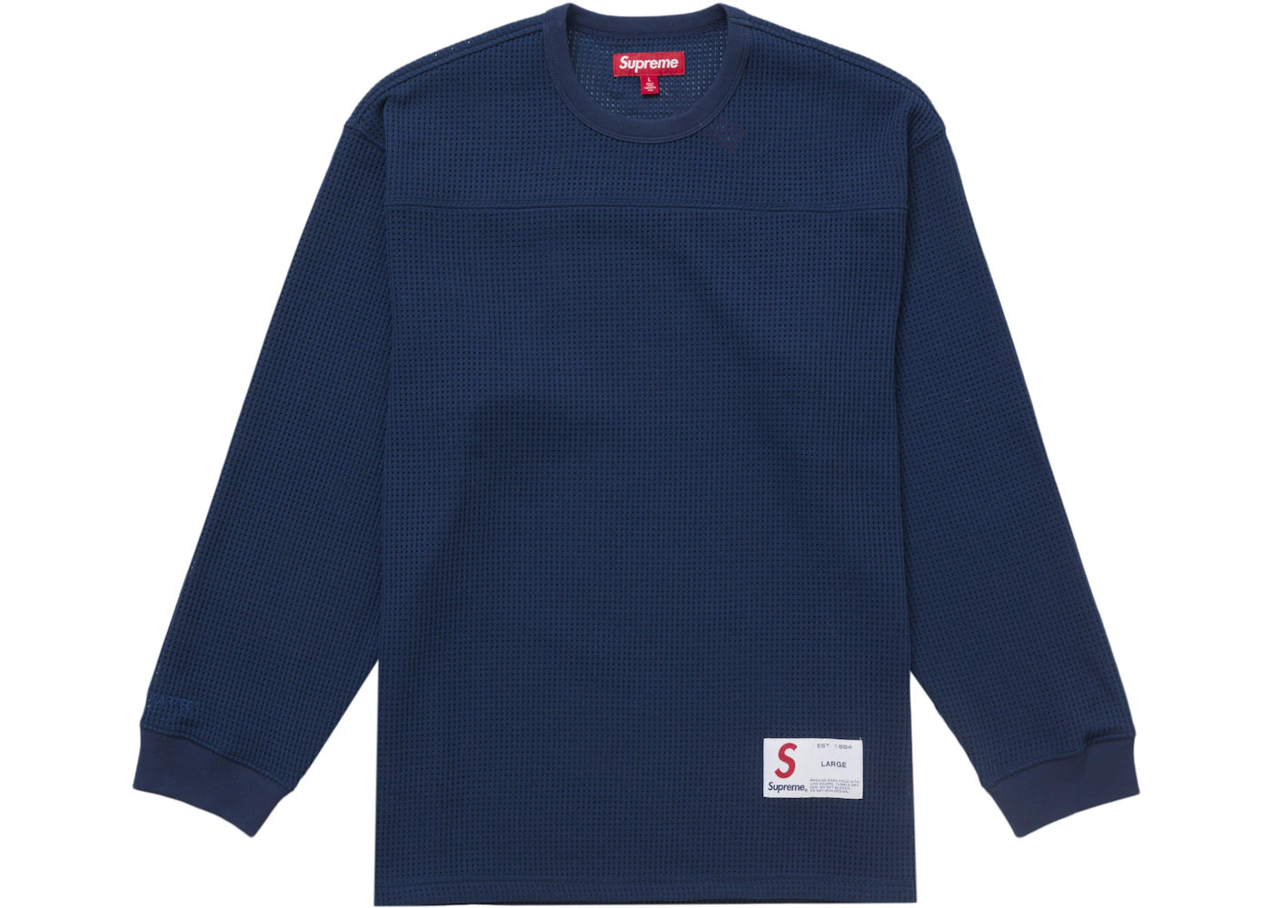 Supreme Polartec Mesh L/S Football Top Navy