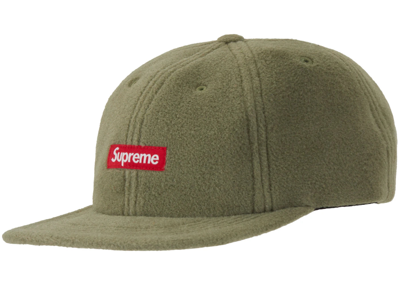 Supreme Polartec Small Box 6-Panel Olive
