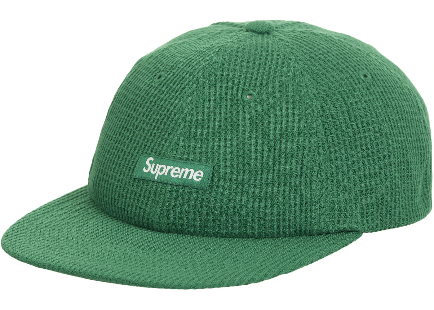 Supreme Polartec Waffle Small Box 6 Panel Green