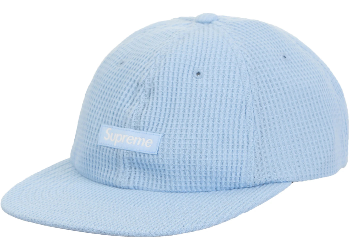 Supreme Polartec Waffle Small Box 6-Panel Light Blue