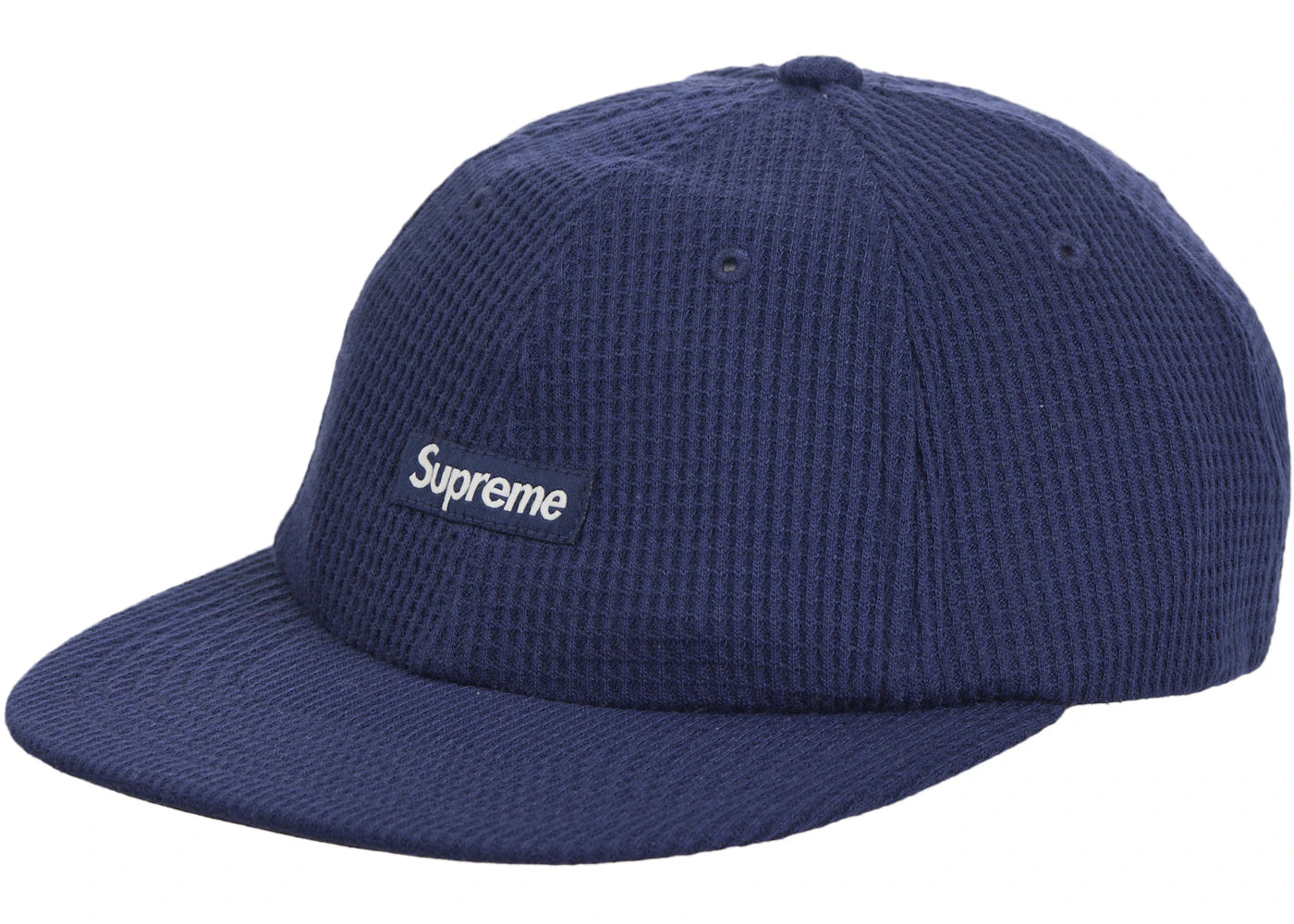 Supreme Polartec Waffle Small Box 6-Panel Navy