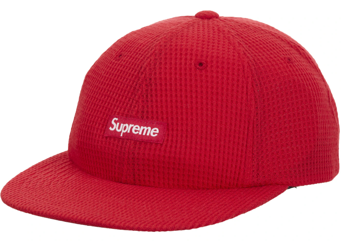 Supreme Polartec Waffle Small Box 6-Panel Red