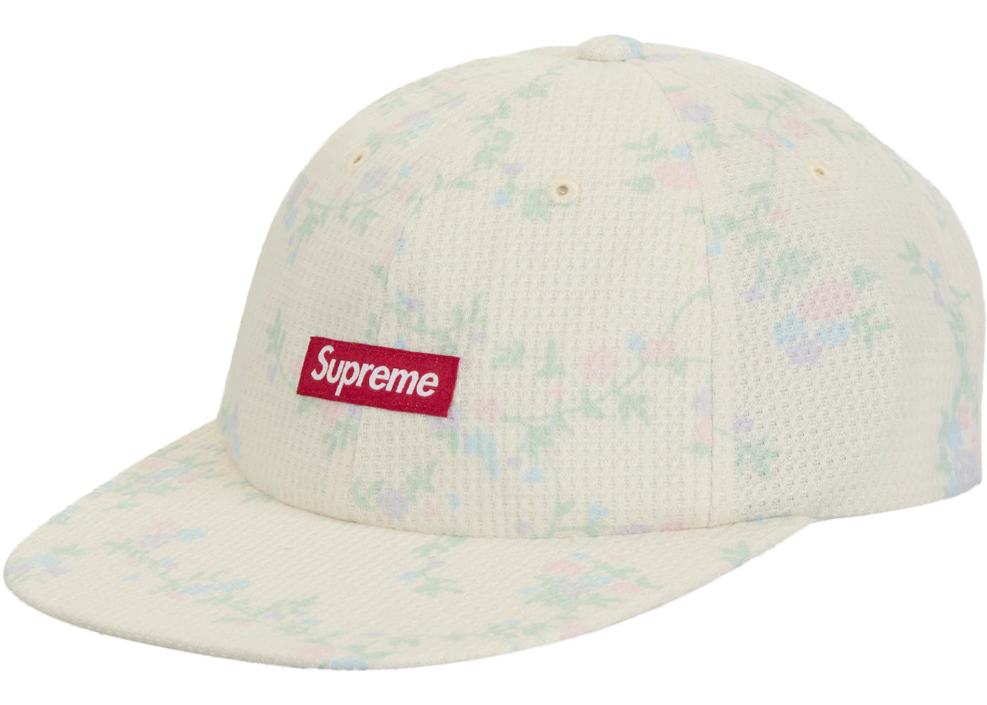 Supreme Polartec Waffle Small Box 6-Panel Floral