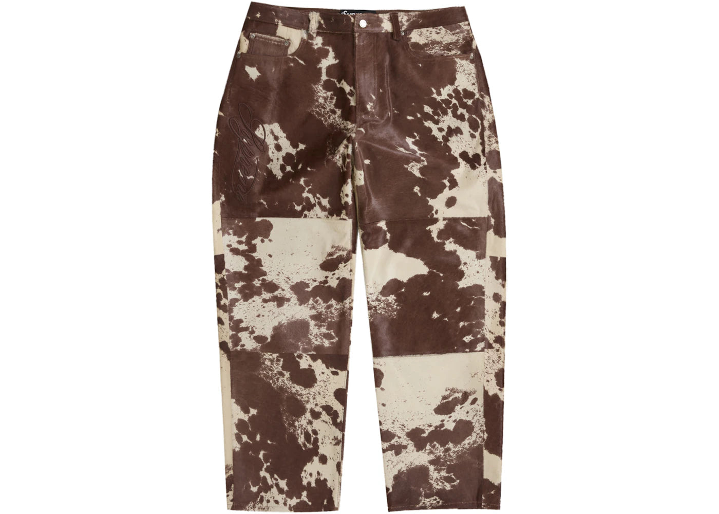 Supreme Ponyhair Loose Fit 5-Pocket Jean Cow