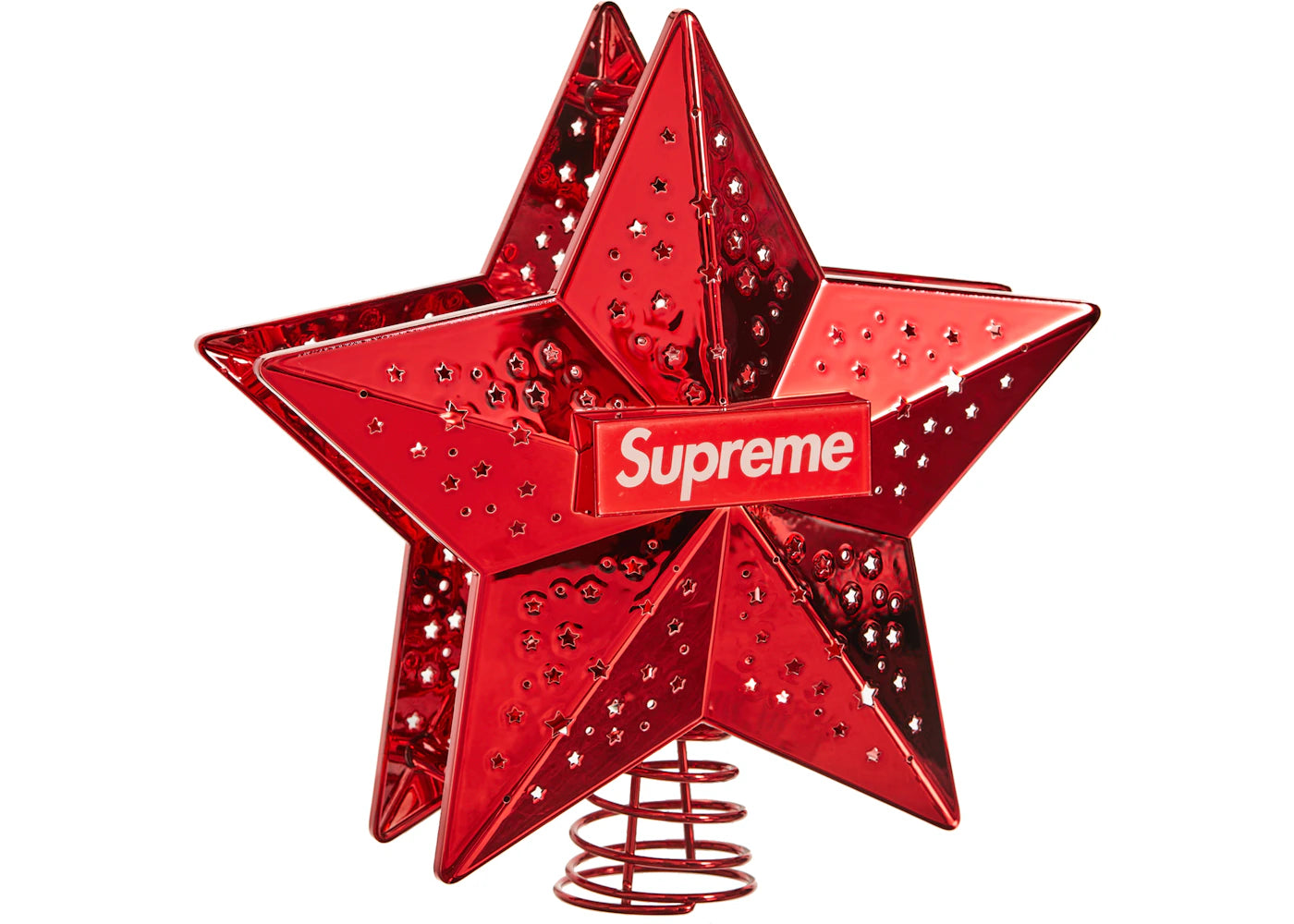 Supreme Projecting Star Tree Topper (EU Plug) Red