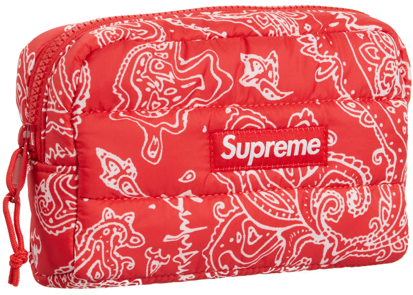 Supreme Puffer Pouch Red Paisley