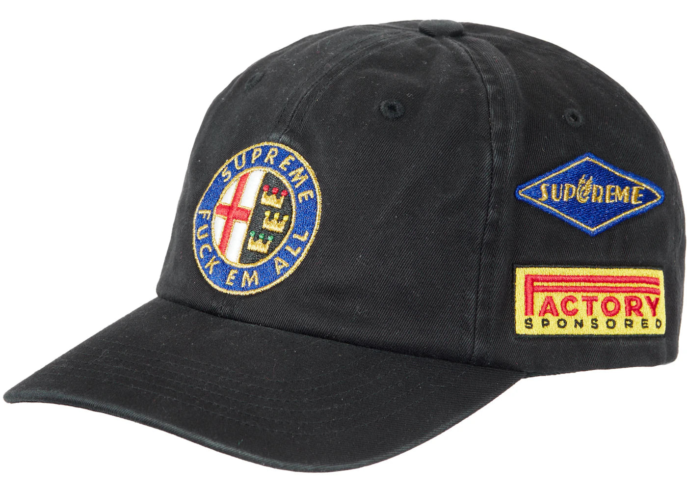 Supreme Racing 6-Panel Black