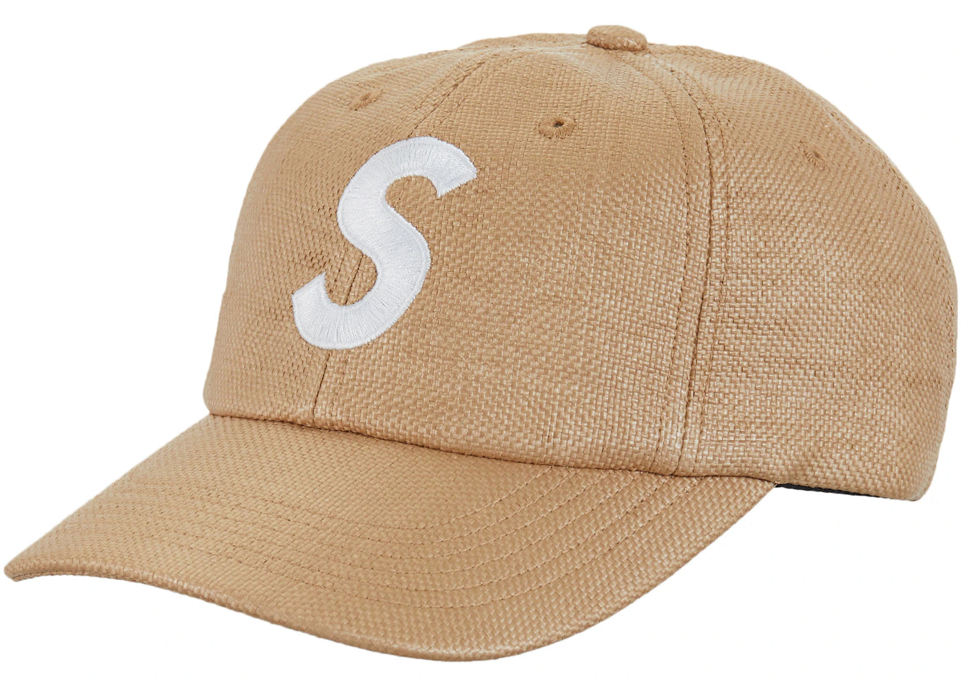 Supreme Raffia S Logo 6-Panel Natural
