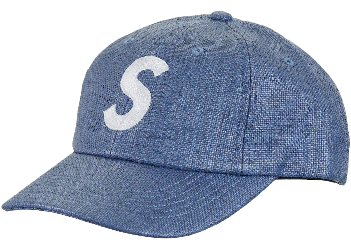 Supreme Raffia S Logo 6-Panel Navy