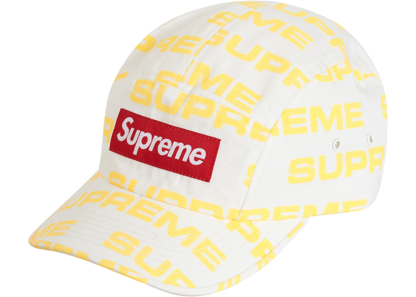 Supreme Reactive Print Camp Cap White