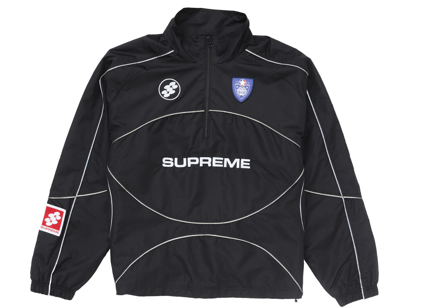 Reflective Piping Pullover Black