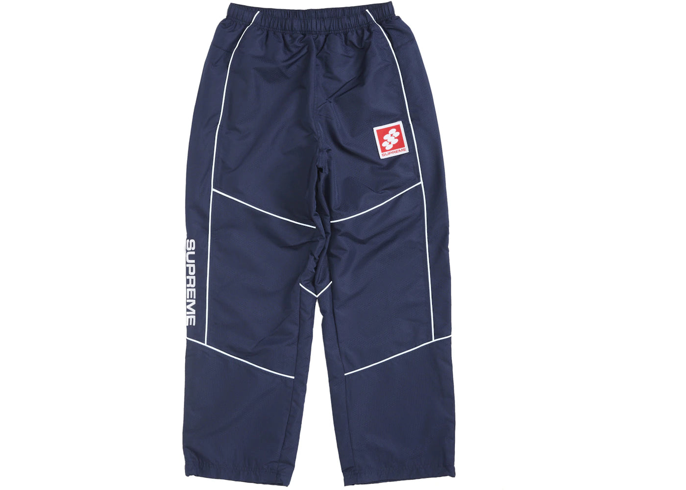 Reflective Piping Track Pant Navy