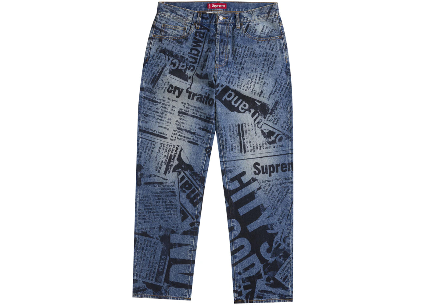 Supreme Regular Jean (SS25) Newspaper