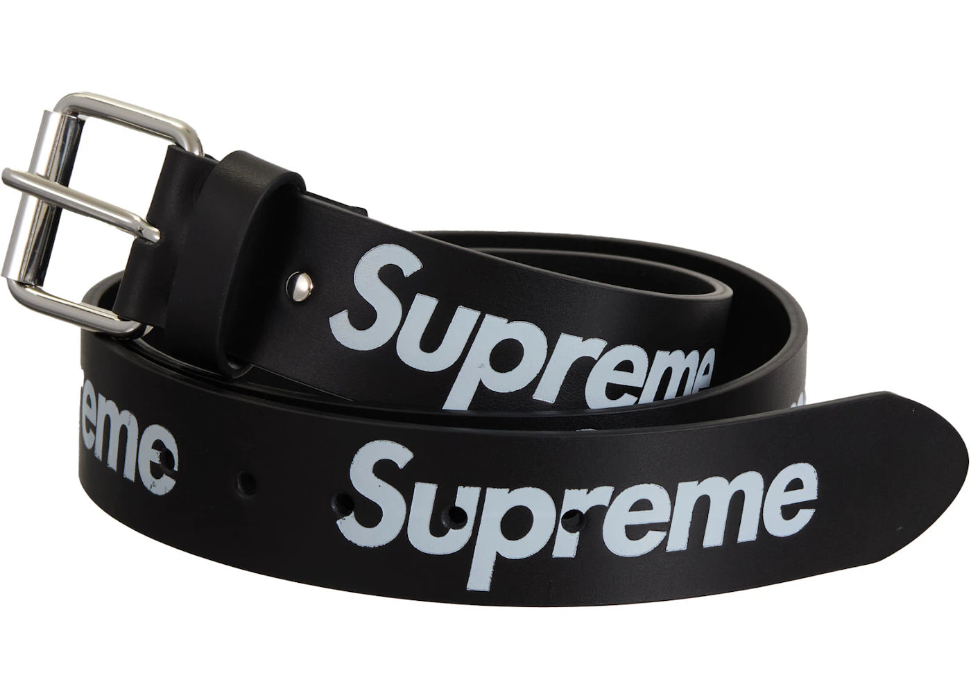 Supreme Repeat Leather Belt (SS24) Black