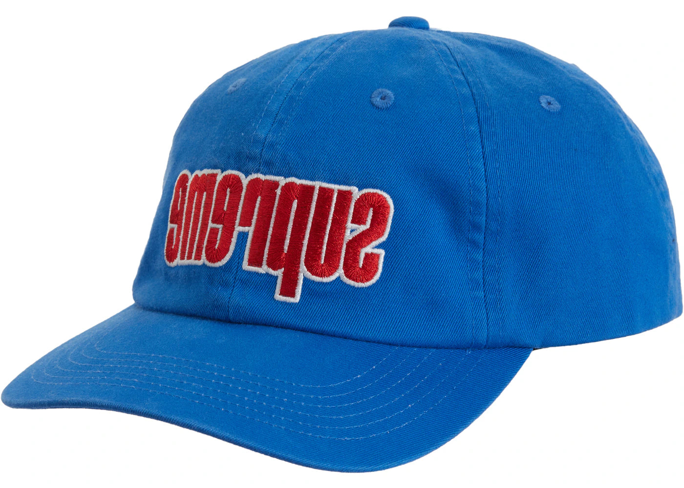 Supreme Reverse Logo 6-Panel Royal