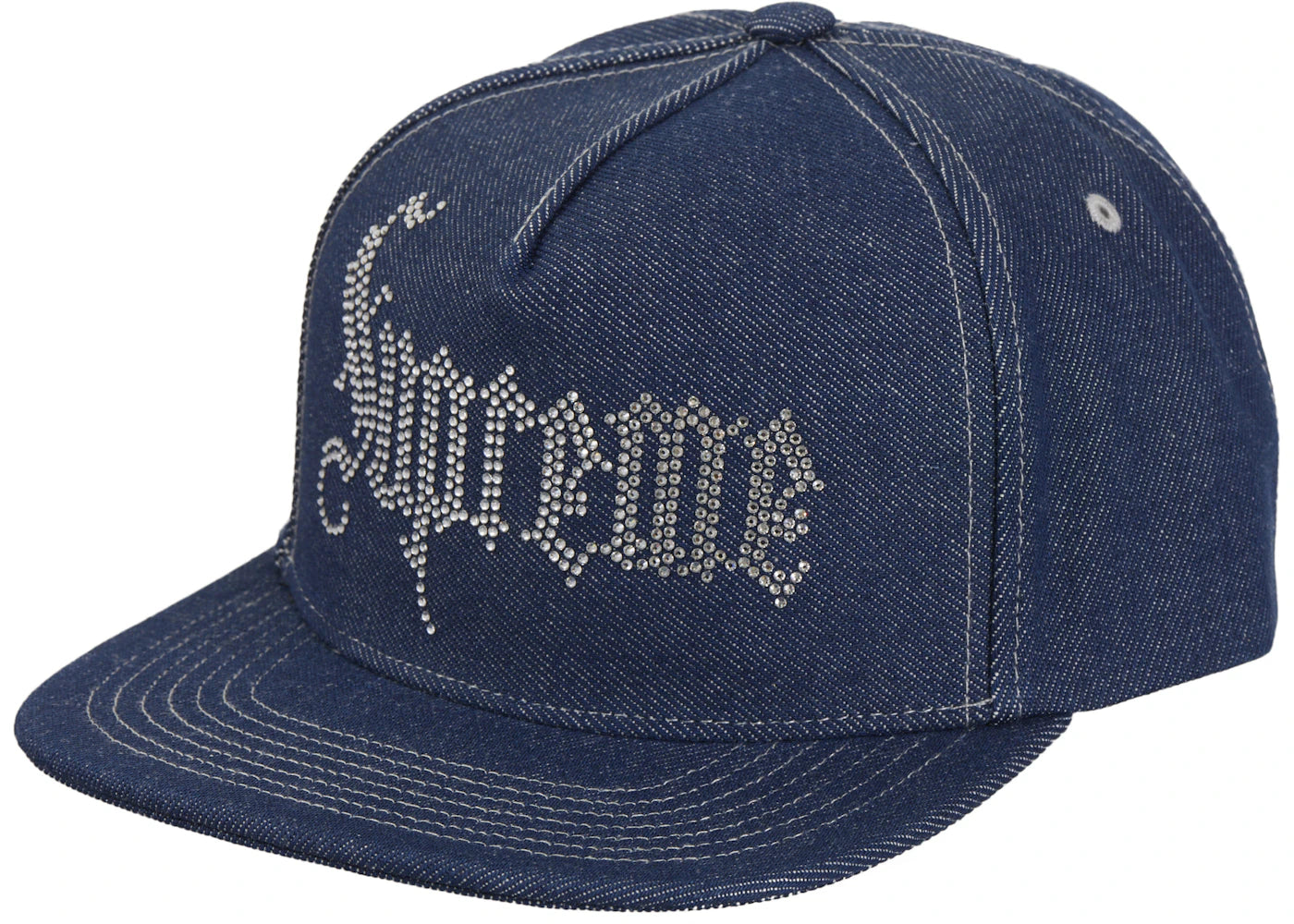Rhinestone 5-Panel Denim