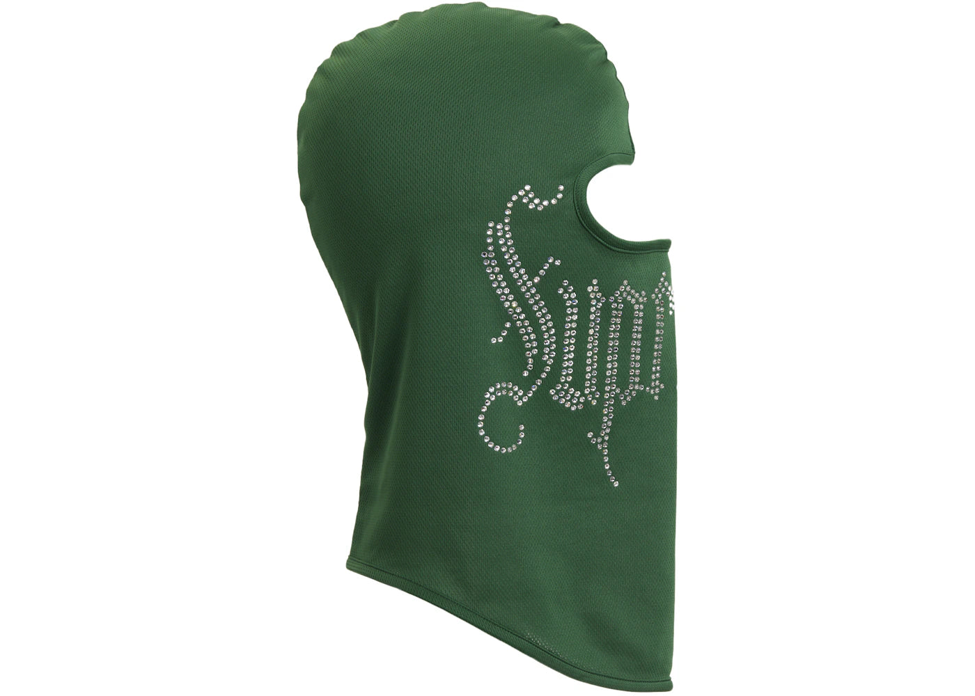 Supreme Rhinestone Balaclava Green
