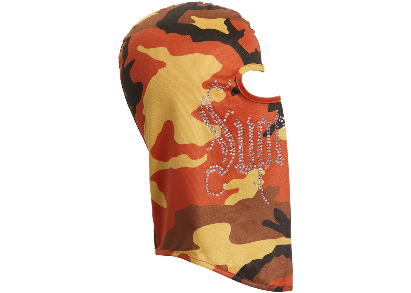 Supreme Rhinestone Balaclava Orange Camo