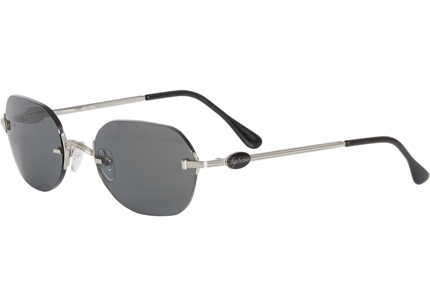 Supreme River Sunglasses Silver