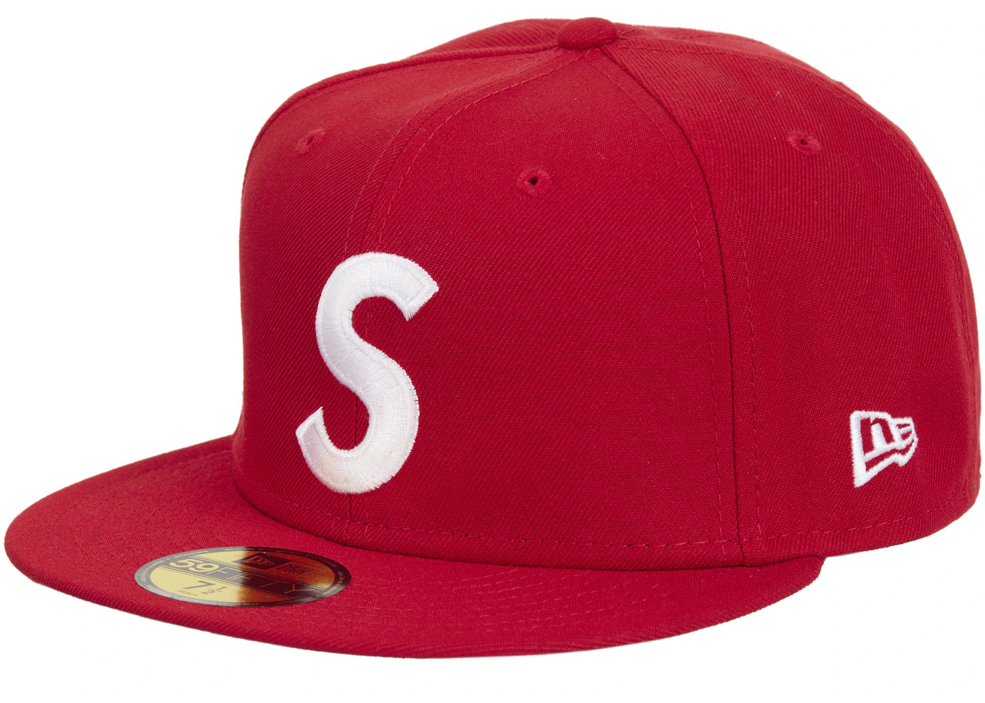 Supreme Screw Ball S Logo New Era 59Fifty Fitted Hat Red