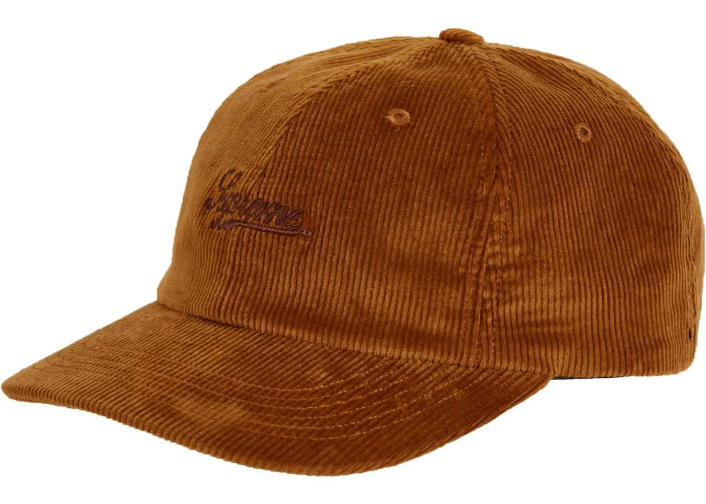 Supreme Script Corduroy 6-Panel Burnt Orange