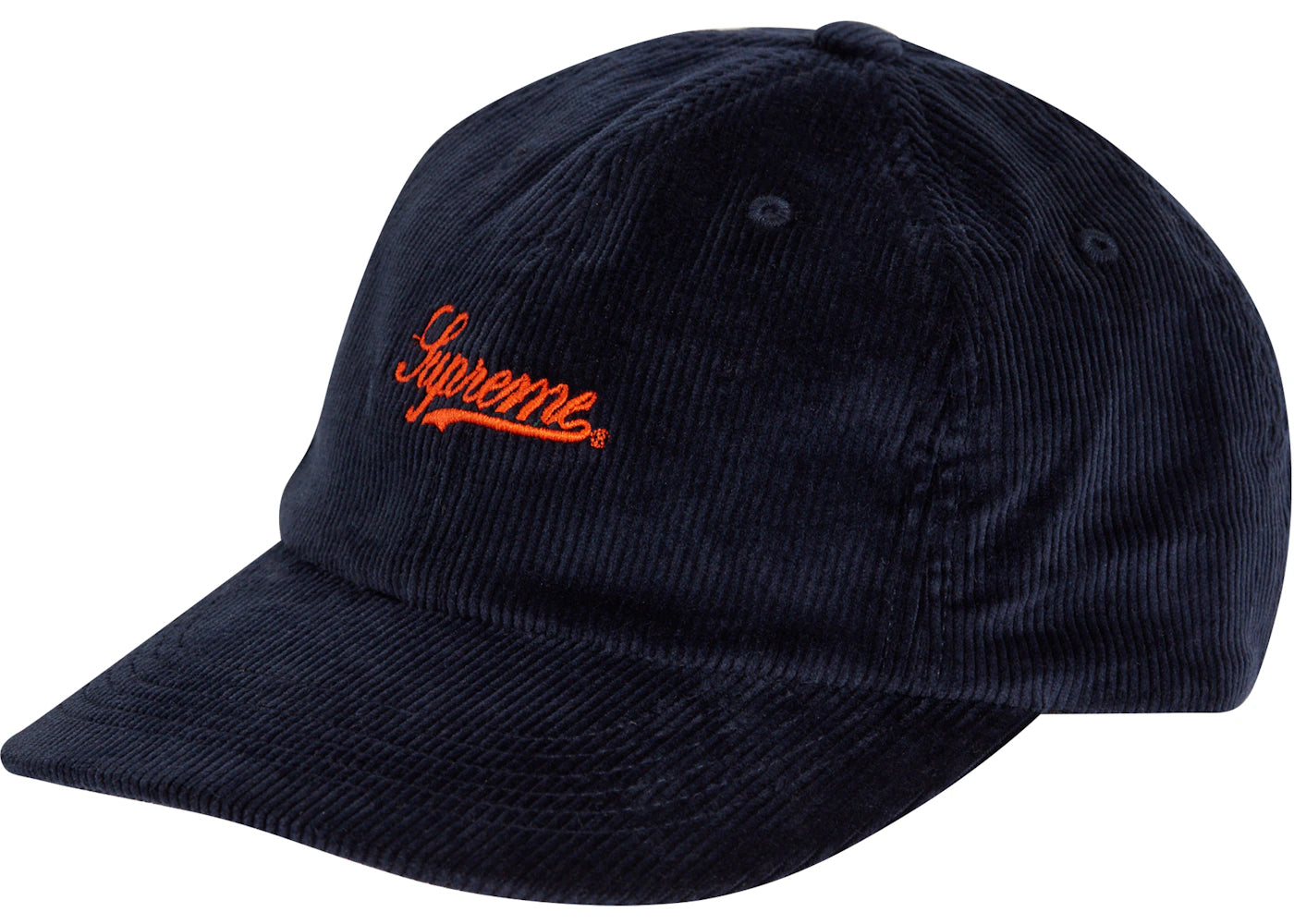 Supreme Script Corduroy 6-Panel Navy