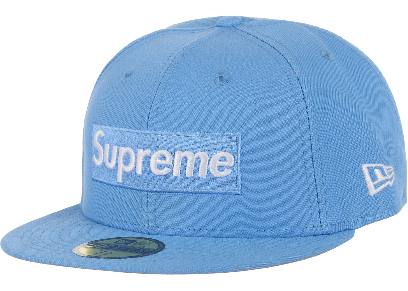 Supreme Shop Box Logo New Era 59Fifty Fitted Hat Light Blue