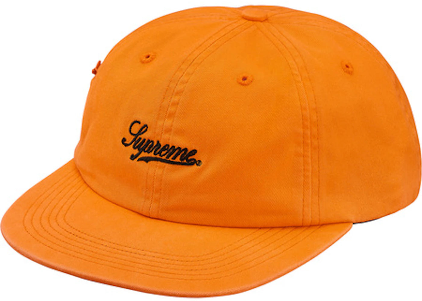 Supreme Side Pocket Script Logo 6-Panel Light Orange