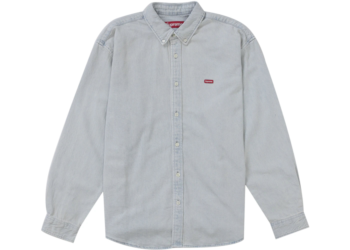 Supreme Small Box Denim Shirt (FW25) Light Indigo