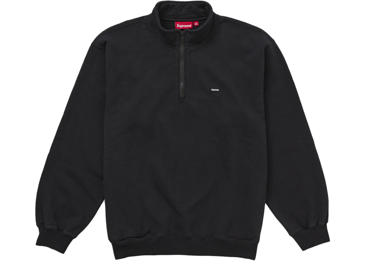 Supreme Small Box Half Zip Pullover Black