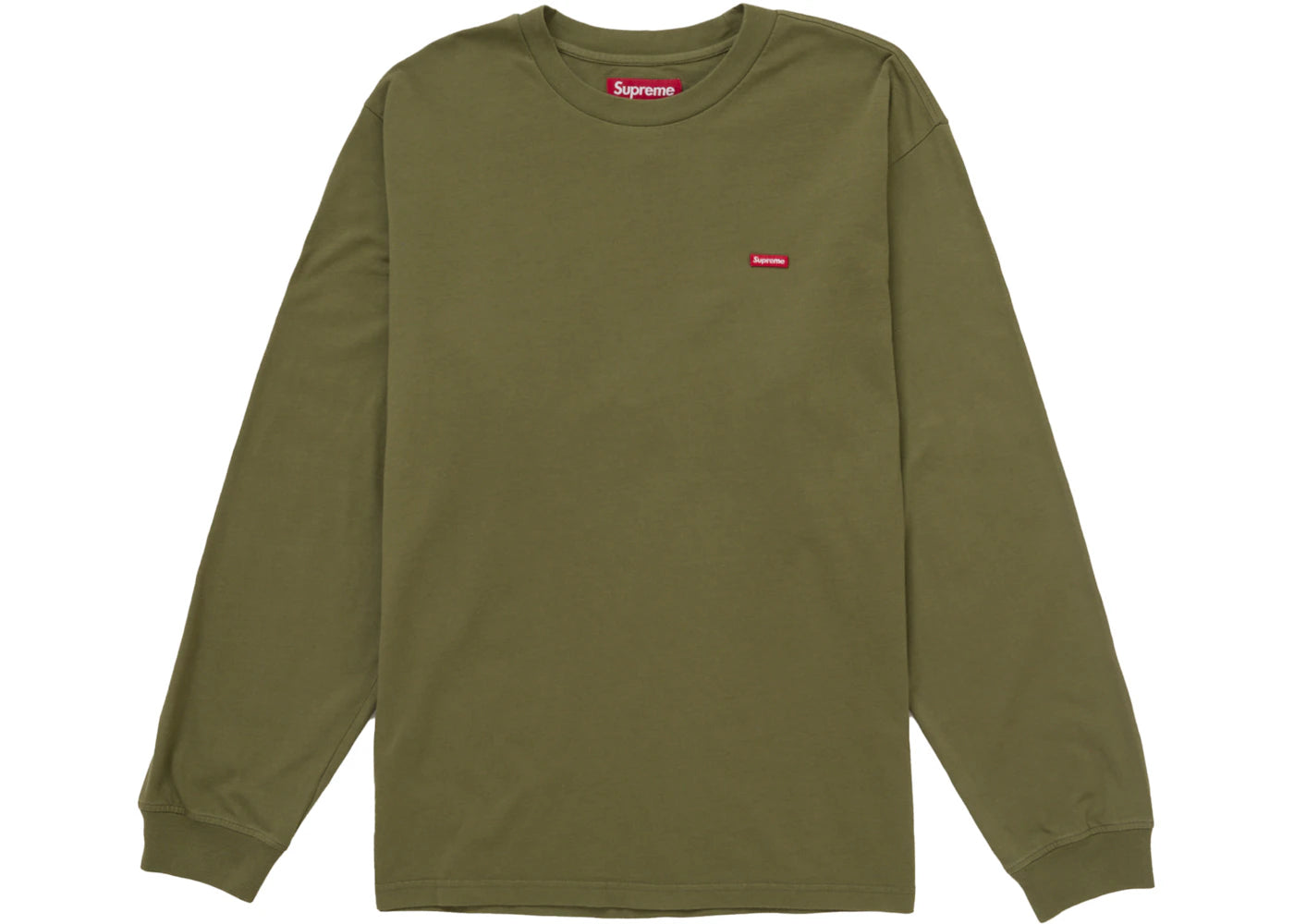 Supreme Small Box L/S Tee (SS25) Washed Olive